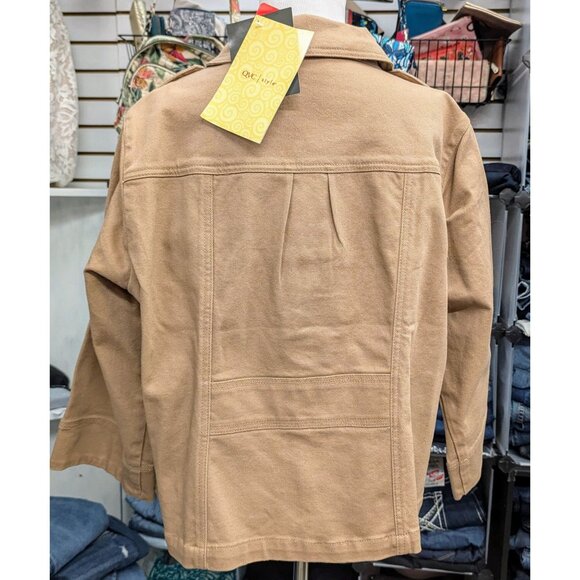 Motto Brown Jacket in 1X - Picture 5 of 5